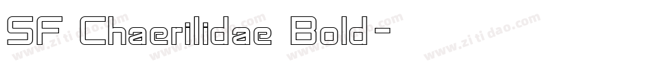 SF Chaerilidae Bold字体转换